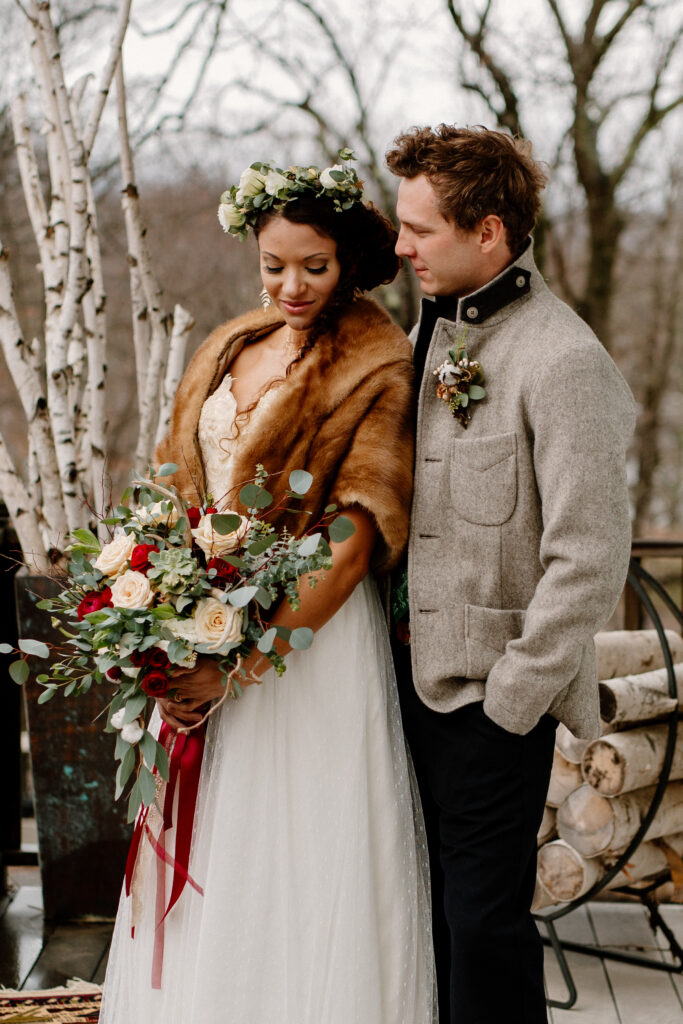 Hudson Valley wedding photographer.  Image of a bride and groom. 