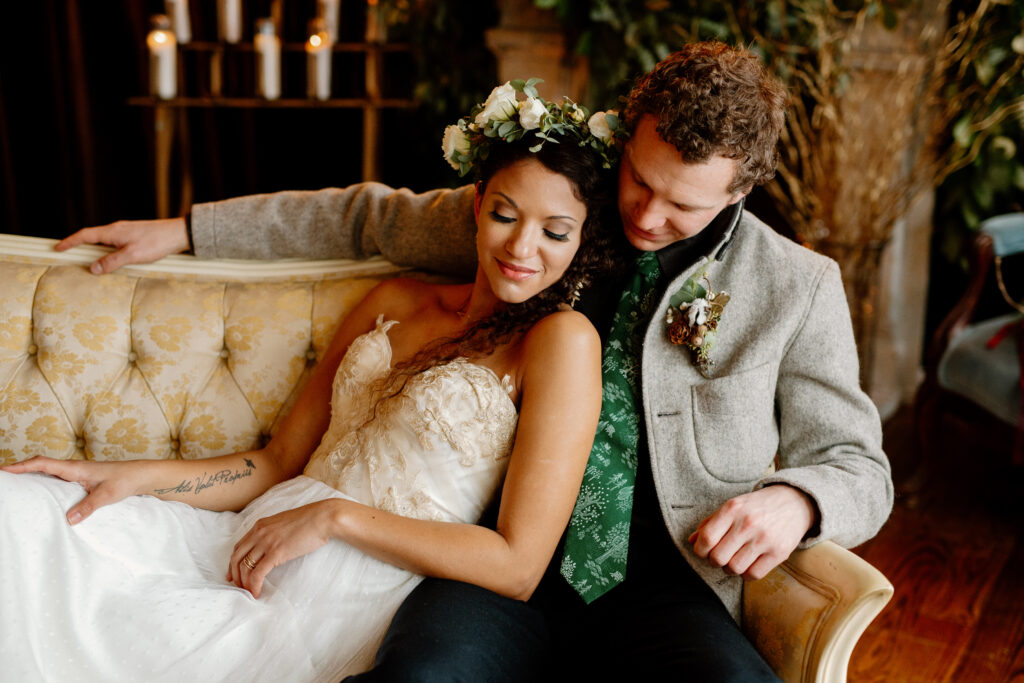 newlywed couple.  Elopement photographer in Upstate NY