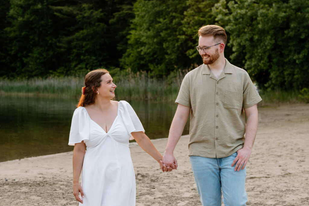 Lakeside engagement session