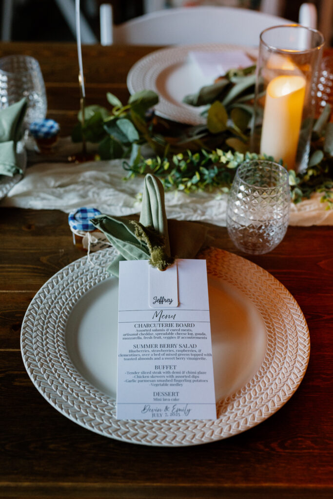 rustic wedding details