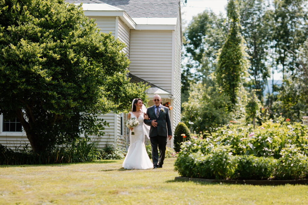 bride with Dad